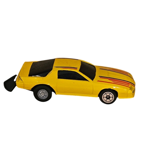 Vintage Made In Hong Kong Yellow Camaro Diecast Toy Car